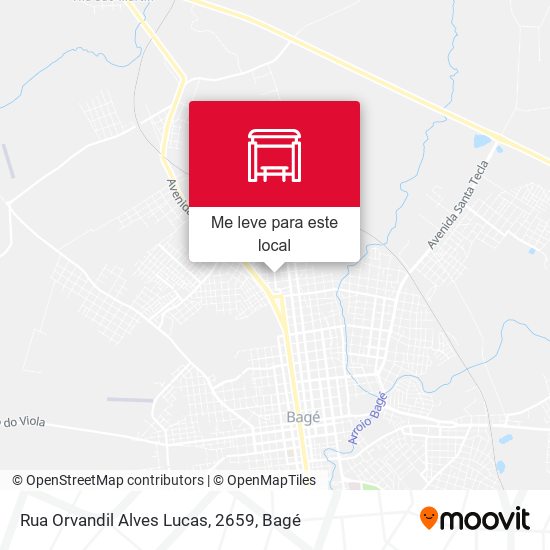 Rua Orvandil Alves Lucas, 2659 mapa