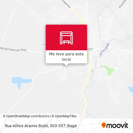 Rua Athos Aramis Budó, 503-557 mapa