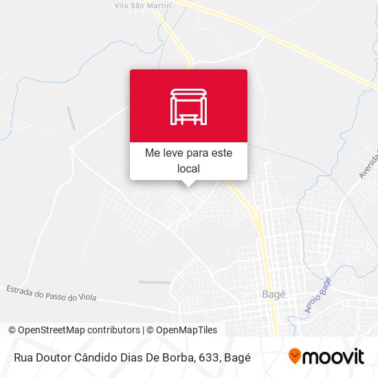 Rua Doutor Cândido Dias De Borba, 633 mapa