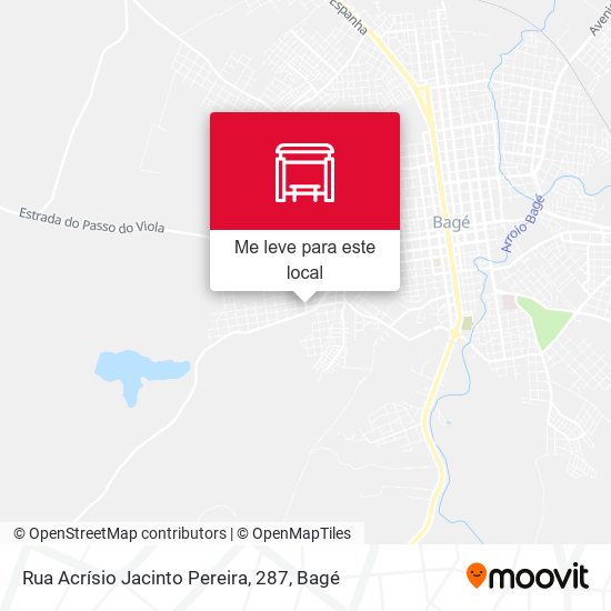 Rua Acrísio Jacinto Pereira, 287 mapa