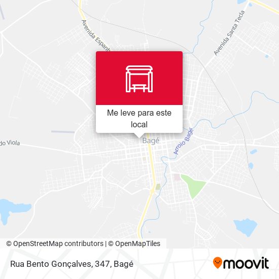 Rua Bento Gonçalves, 347 mapa