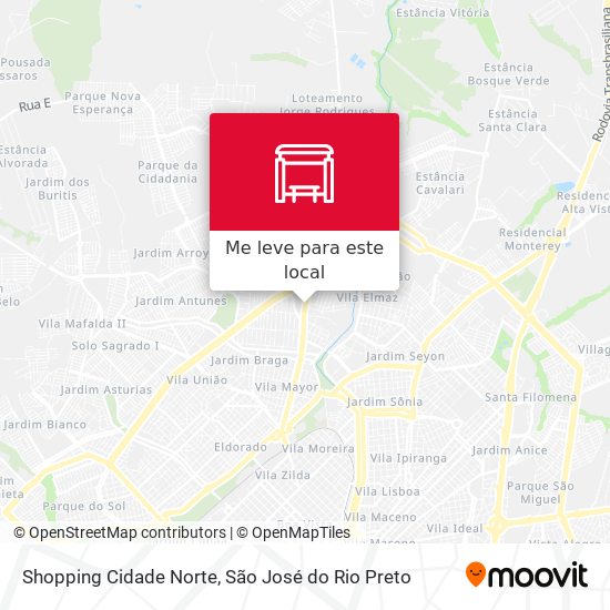 Shopping Cidade Norte mapa