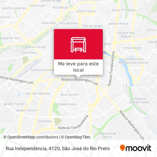 Rua Independência, 4120 mapa