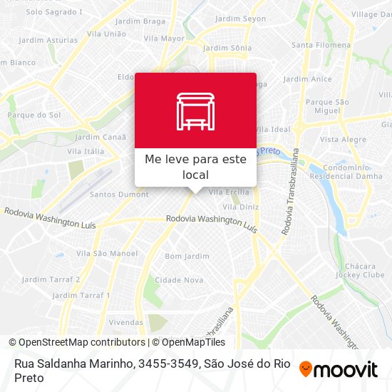 Rua Saldanha Marinho, 3455-3549 mapa
