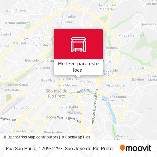 Rua São Paulo, 1209-1297 mapa