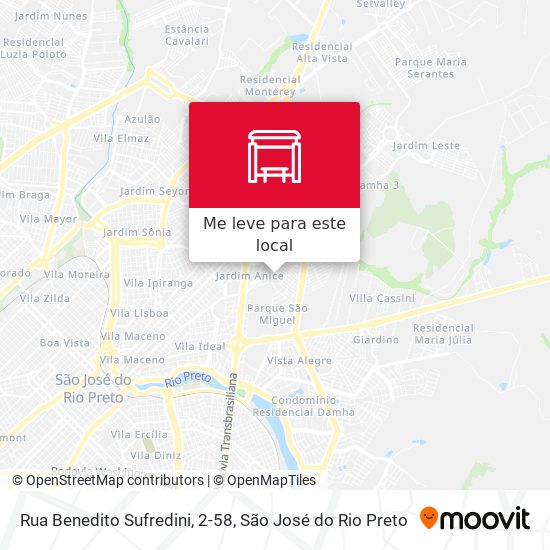 Rua Benedito Sufredini, 2-58 mapa