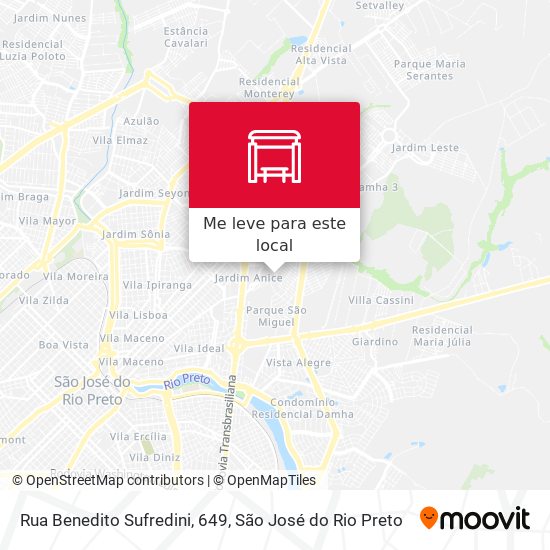 Rua Benedito Sufredini, 649 mapa