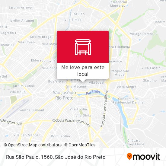 Rua São Paulo, 1560 mapa