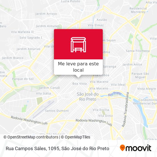 Rua Campos Sáles, 1095 mapa