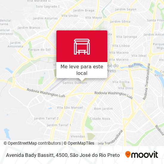 Avenida Bady Bassitt, 4500 mapa