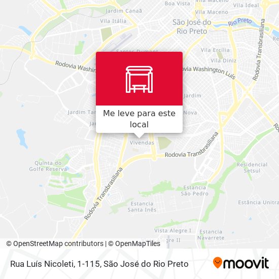 Rua Luís Nicoleti, 1-115 mapa