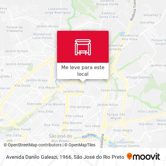 Avenida Danilo Galeazi, 1966 mapa