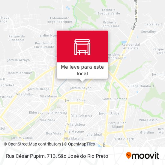 Rua César Pupim, 713 mapa