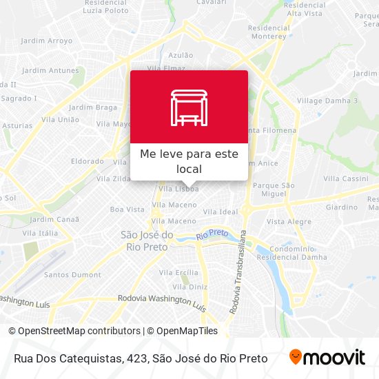 Rua Dos Catequistas, 423 mapa