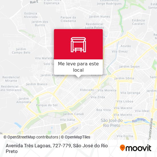Avenida Três Lagoas, 727-779 mapa