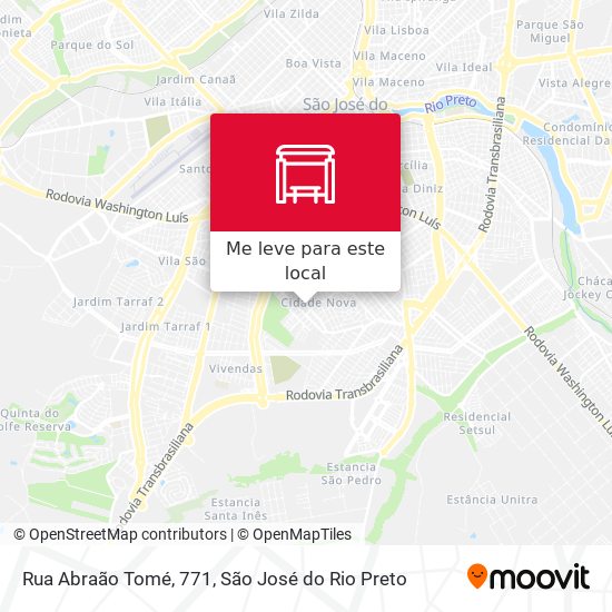 Rua Abraão Tomé, 771 mapa