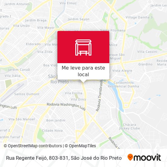 Rua Regente Feijó, 803-831 mapa