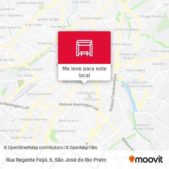 Rua Regente Feijó, 6 mapa