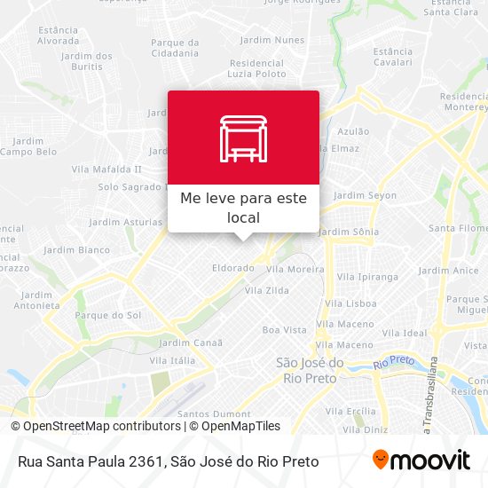 Rua Santa Paula 2361 mapa