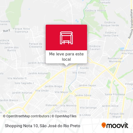 Shopping Nota 10 mapa