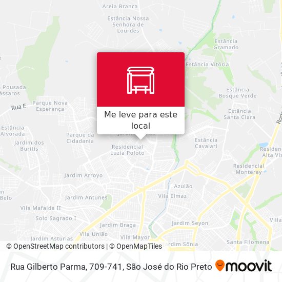 Rua Gilberto Parma, 709-741 mapa