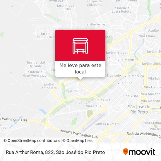 Rua Arthur Roma, 822 mapa