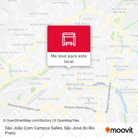 São João Com Campos Salles mapa