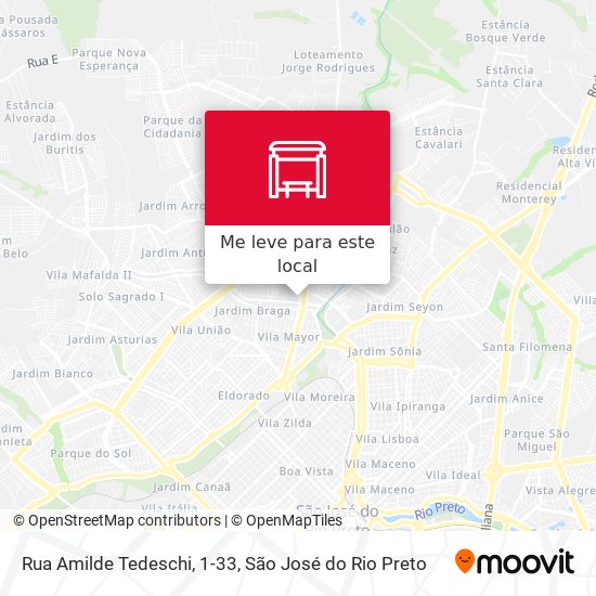 Rua Amilde Tedeschi, 1-33 mapa