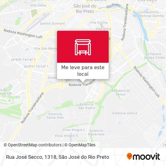 Rua José Secco, 1318 mapa
