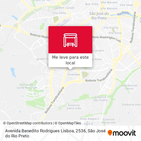 Avenida Benedito Rodrigues Lisboa, 2536 mapa