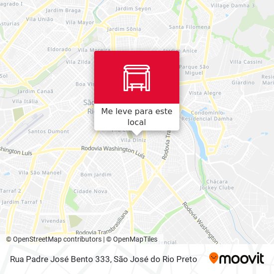 Rua Padre José Bento 333 mapa