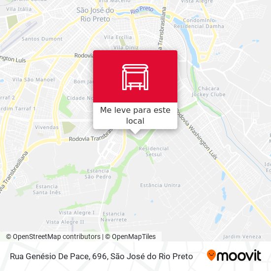 Rua Genésio De Pace, 696 mapa