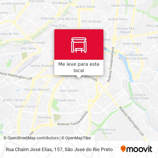 Rua Chaim José Elías, 157 mapa