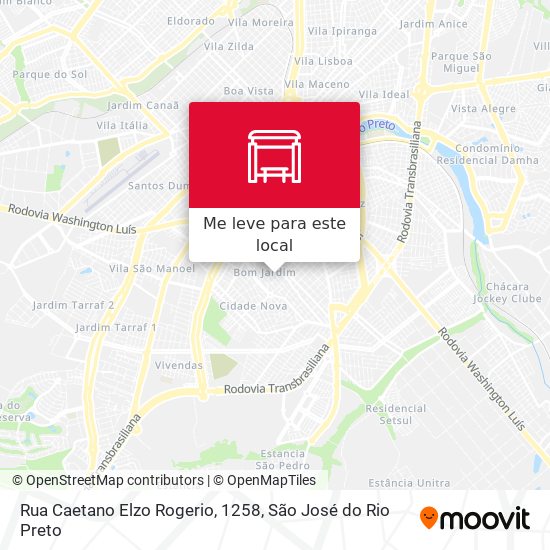 Rua Caetano Elzo Rogerio, 1258 mapa