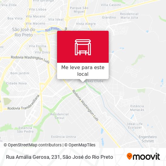 Rua Amália Gerosa, 231 mapa