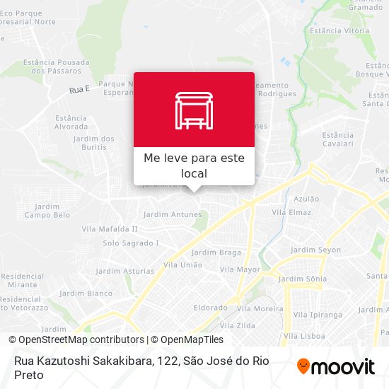 Rua Kazutoshi Sakakibara, 122 mapa