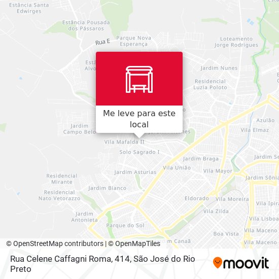 Rua Celene Caffagni Roma, 414 mapa