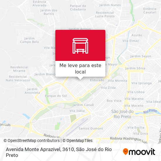 Avenida Monte Aprazível, 3610 mapa