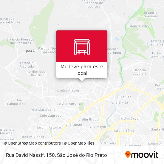 Rua David Nassif, 150 mapa