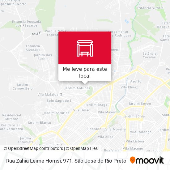 Rua Zahia Leime Homsi, 971 mapa