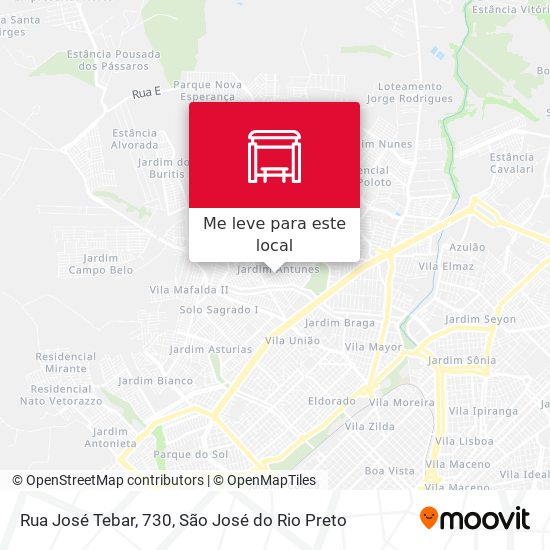 Rua José Tebar, 730 mapa