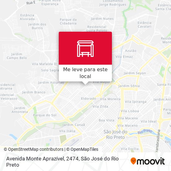 Avenida Monte Aprazível, 2474 mapa