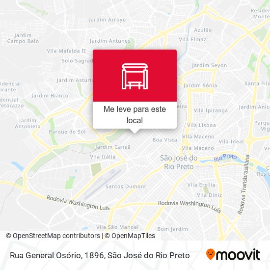 Rua General Osório, 1896 mapa