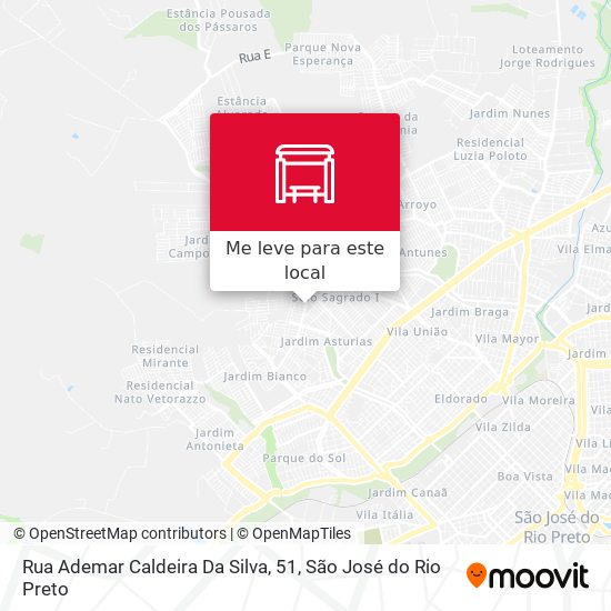 Rua Ademar Caldeira Da Silva, 51 mapa