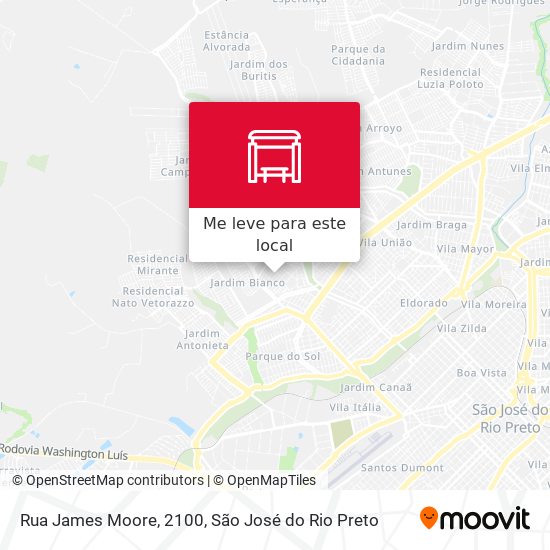 Rua James Moore, 2100 mapa