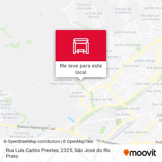 Rua Luís Carlos Prestes, 2325 mapa