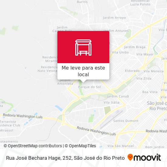 Rua José Bechara Hage, 252 mapa