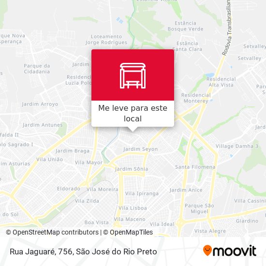 Rua Jaguaré, 756 mapa