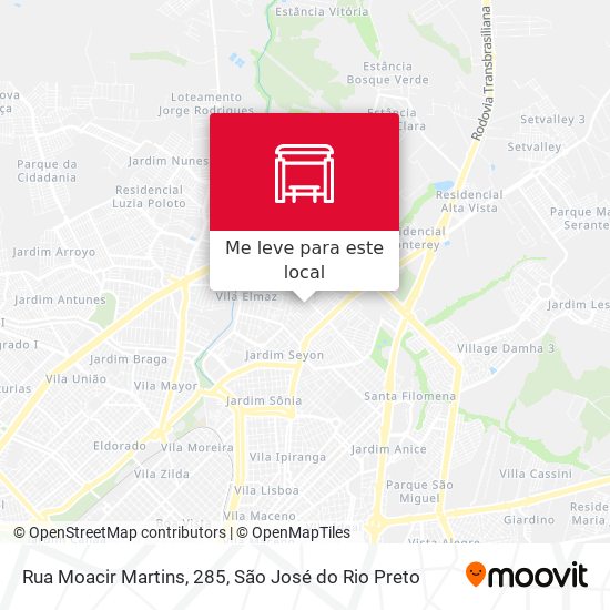 Rua Moacir Martins, 285 mapa