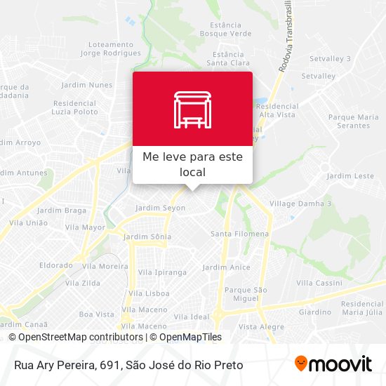 Rua Ary Pereira, 691 mapa